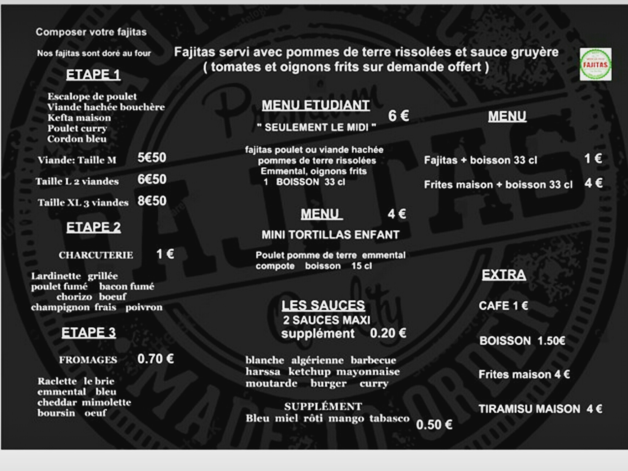o'fajitas restaurant Lyon Réserver, Horaires, Téléphone, Avis Lyonresto