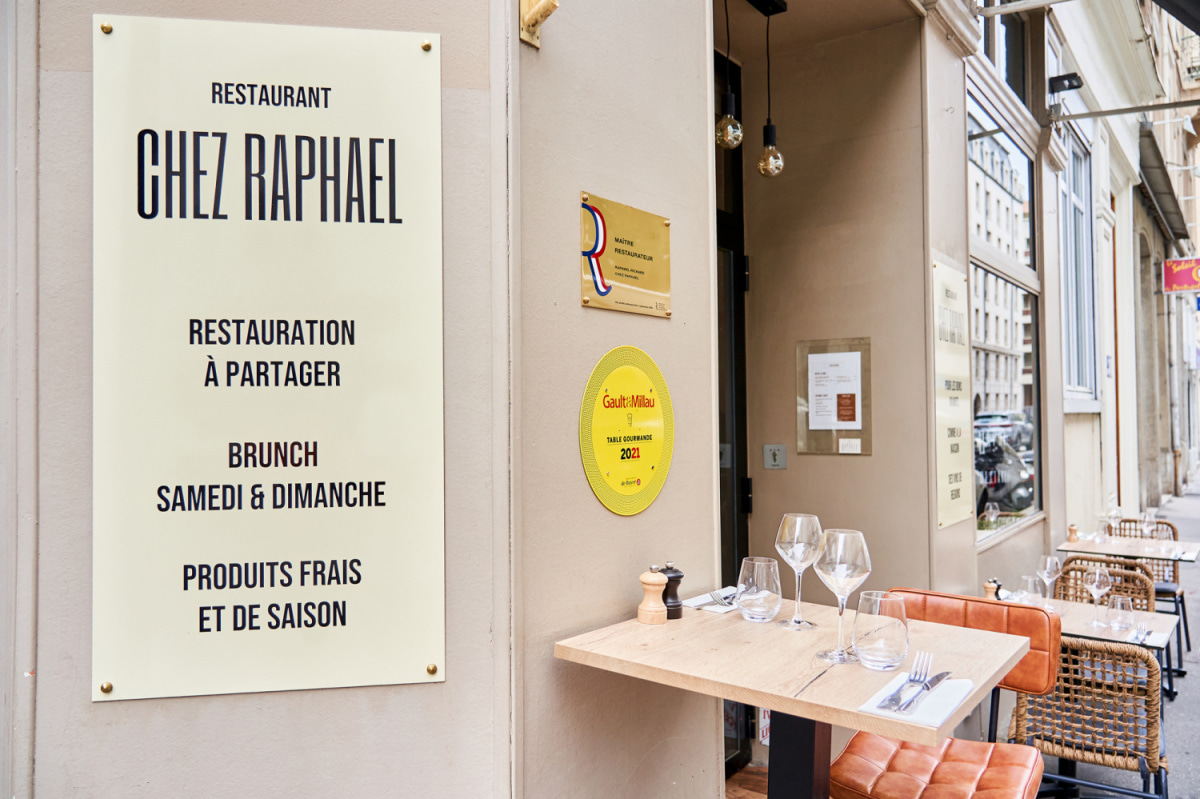 Le restaurant Chez Raphaël à 69006 Lyon recommandé