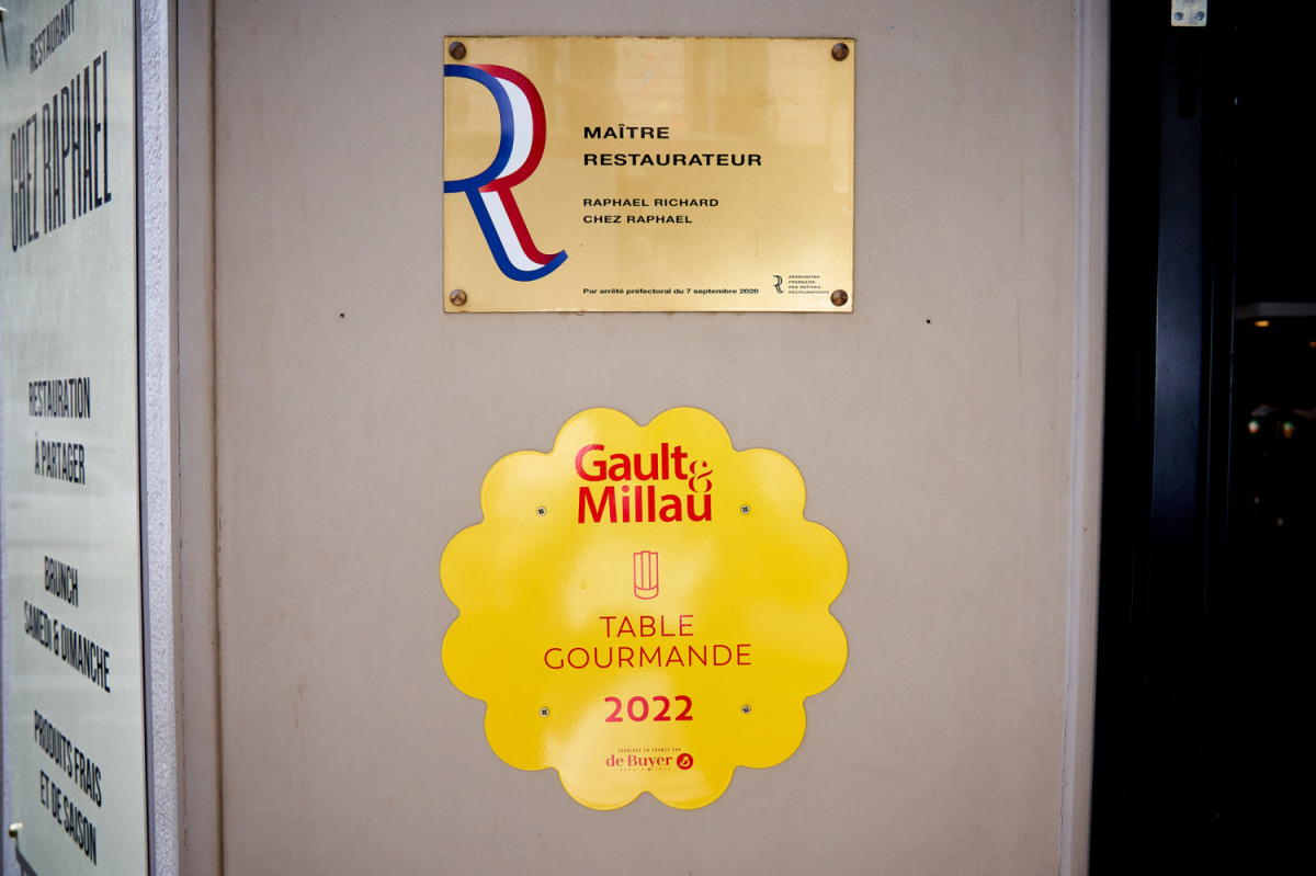 Le restaurant Chez Raphael à 69006 Lyon recommandé