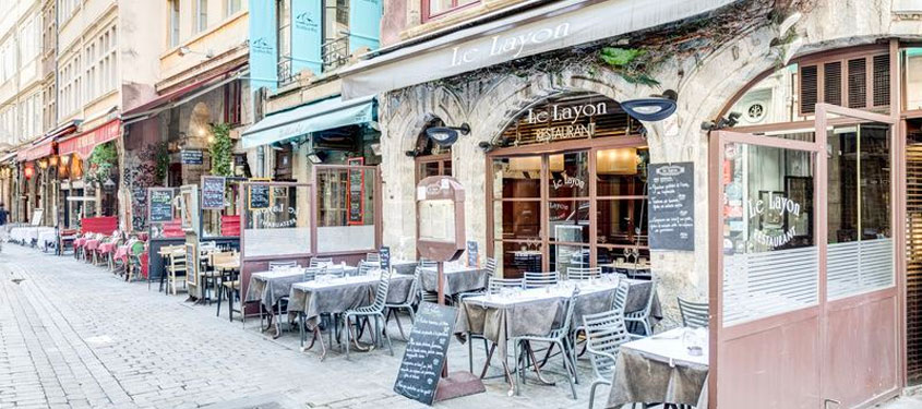 Terrasse du restaurant Le Layon à Lyon